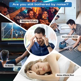 HIRESC 18 Pack Acoustic Panels Sound Absorbing 12 X 12 X 0.4 Inches, High Density Sound Proof Foam Panels for Walls, White Brick