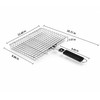 Rolling Grill Basket, Stainless Steel BBQ Grilling Basket with Removable