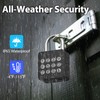 Dhiedas Fingerprint Padlock with Code, Combination Lock for Locker with