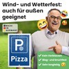 DankeDir! Parking Pizza - 30 x 20 cm Plastic Sign