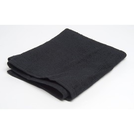 Fromm Premium ColorSafe Cotton Towels Black, 12 Count