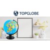 TOPGLOBE 12" World Globe Political Map