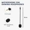 kwmobile Replacement Headphones Microphone Compatible with Razer Electra V2 /