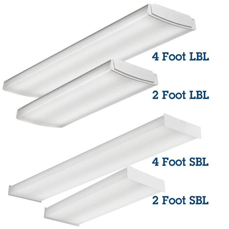 Lithonia Lighting LBL4 LP840 4-Feet Commercial LED Wraparound Indoor Light,
