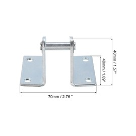 PATIKIL Cylinder Connecting Rod Splint Mounting Bracket, 4 Pack MAL Pneumatic Parts Cylinder Installation Stand for 20mm 25mm Cylinder Dia.