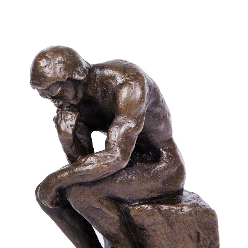 Toperkin The Thinker Statues Bronze Sculptures Home Decor Figurines TPE-185B