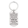 BLThing Dad Gifts from Daughter - Keychain for Dad Father's