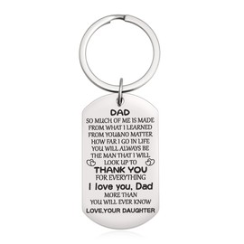 BLThing Dad Gifts from Daughter - Keychain for Dad Father's Day Birthday Gifts