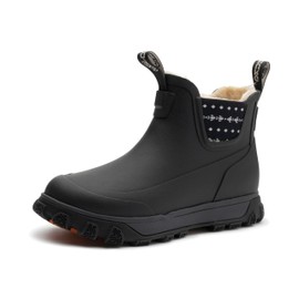 Grundéns Women's Deviation Sherpa Ankle Boot | Durable, Waterproof, Fleece Lined | Black, 8