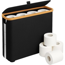 Oranlife Cesta de Almacenamiento de Papel Higiénico, Negra
