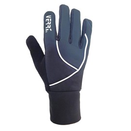 Verri | Guantes para Correr o Corredores, Protección contra el Frío, Sensibles al Contacto de Pantalla Táctil, Adultos, Negro, CH