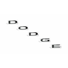 Rear Dodge Emblem Overlay Decal - Fits 2011-2023 Charger - (Color: Gloss Black)