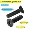 Qrity 50 Pcs Countersunk Head Torx Screws M2.5 x 14mm