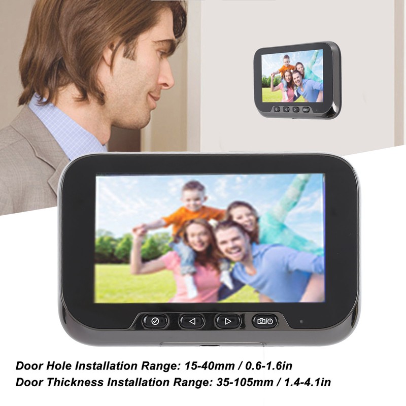 Visual Doorbell Camera with 4.5 Inch Screen Motion Detection 1080P