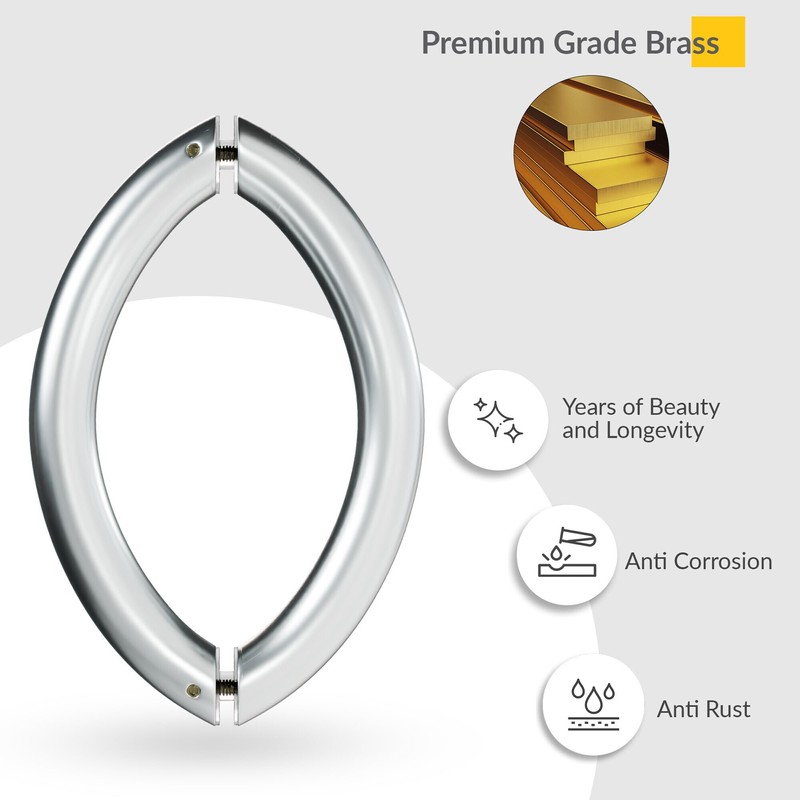 BRIXWELL HR-6BTB-SC 6 Inches Center to Center Arch Style Back