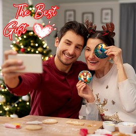 Christmas Tree Decorations Peacock Ornament, Smooth Ceramic Christmas Tree Ornaments, Xmas Decorative Hanging Ornaments, Christmas Decor Indoor Home Party Gifts Souvenir Peacock