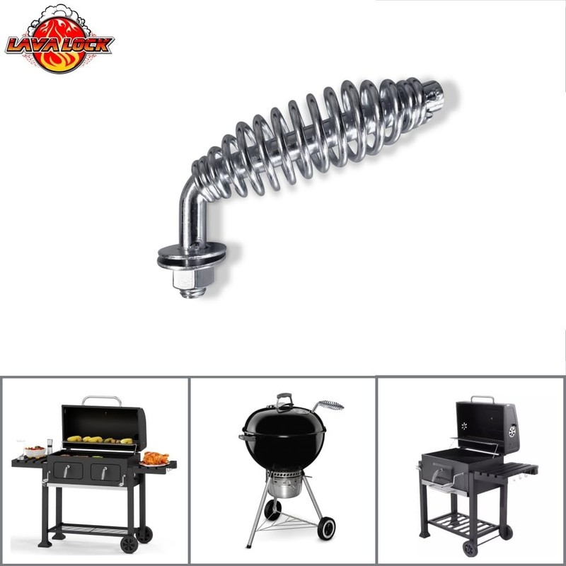 45 Degree Spring Handle with 1/2 inch Rod for BBQ