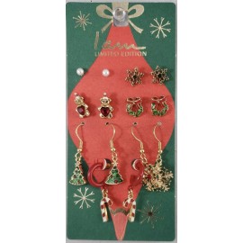 The Limited I Am Limited Edition Women's Christmas Earrings 7 Pairs