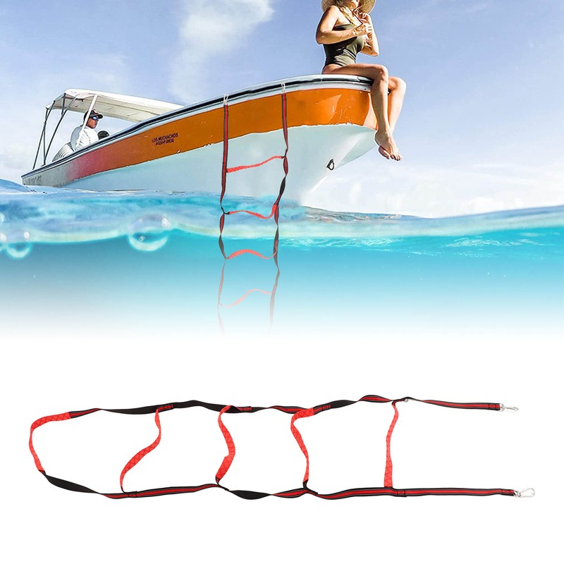 5 Steps Boarding Rope Ladder Portable Universal Boat Rope Ladder