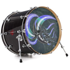 Vinyl Skin Decal Wrap for 22" Bass Kick Drum Head Sea Anemone2 - DRUM HEAD NOT INCLUDED