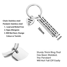 MAOFAED Wedding Officiant Gift, Wedding Planner Gift, Wedding Thank You Gift for Guest, Wedding Party Favor Keychain (forever be gratefulCA)