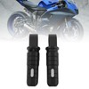 Motorcycle Foot Pegs, Aluminum Alloy Anodizing Rear Passenger Footpegs Footrests