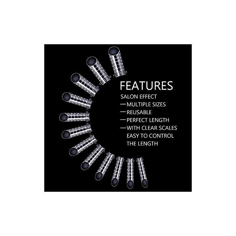 BNG Pack of 120 Nail Shapes Dual Nail Forms Full