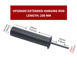 AHTAPFON Gym Pin Extender with 1 x Spring Clip, Weight Stack Pin, Weight Extender Pin, Fits Add 2 Inch Weight Plates for Cable Machine, Home Gym Fitness Equipment (200 mm Rod)