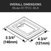 Legrand Wiremold 817PCC-BLK OmniBox/Modulink Single Gang Rectangular Plastic Carpet Flange,