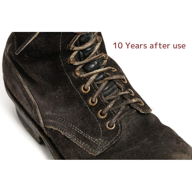 [Whites Boots] Genuine Leather Boots Lace (Shoelaces), Braun
