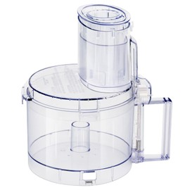 Cuisinart Food Processor Replacement Parts: FP-631AGTXT-1 Bowl, DLC-117BGTXT1 Cover, DLC-118BGTXT1 Sleeve and DLC-120BGTX-1 Pusher Compatible with Cuisinart DLC-10 Series, Top with 4 locking taps
