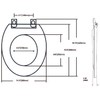 J&V Textiles Soft Round Toilet Seat With Easy Clean &