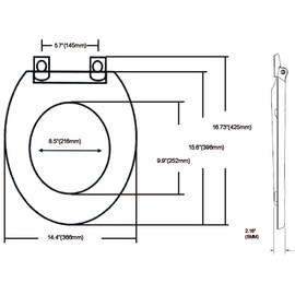 J&V Textiles Soft Round Toilet Seat With Easy Clean & Change Hinge, Padded (Light Blue)