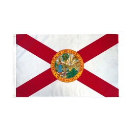 2x3 POLYESTER FLORIDA STATE FLAG - 100D POLYESTER - BRASS GROMMETS