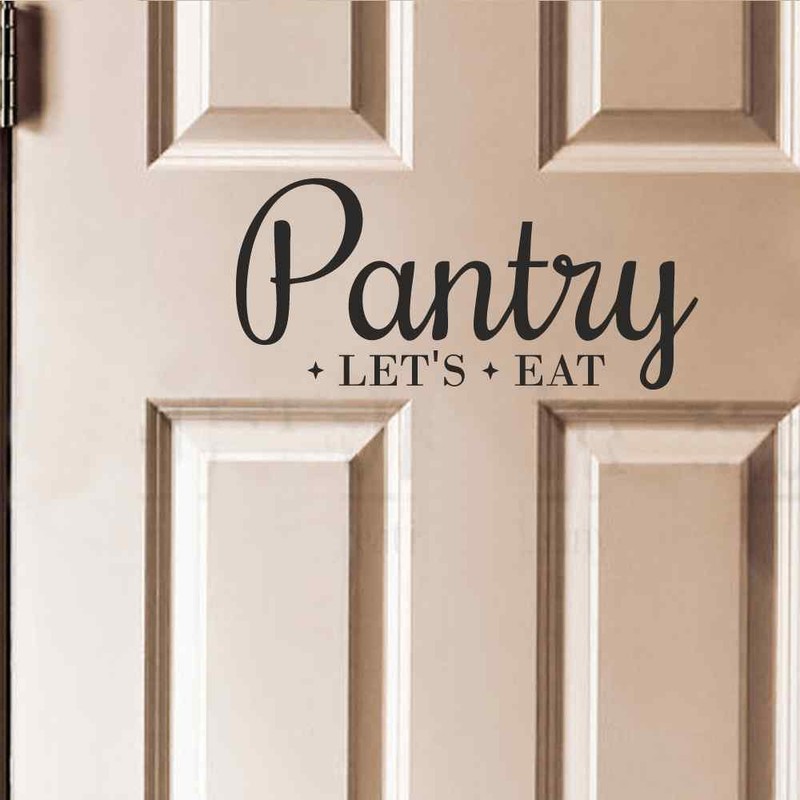 BATTOO Pantry Decal - Pantry Door Decal - Pantry Wall