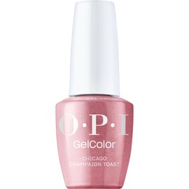 OPI GelColor Chicago Champagne Toast | Opaque Dark Pink Pearl UV Cure Gel Nail Polish | Vegan & HEMA Free, Long Lasting, High Shine