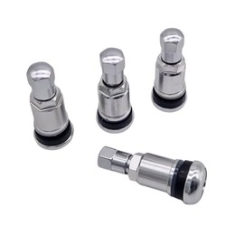 Set of 4 11.3 mm Aluminium Valves Aluminium Valves Rim Valves Metal Valve Silver Light
