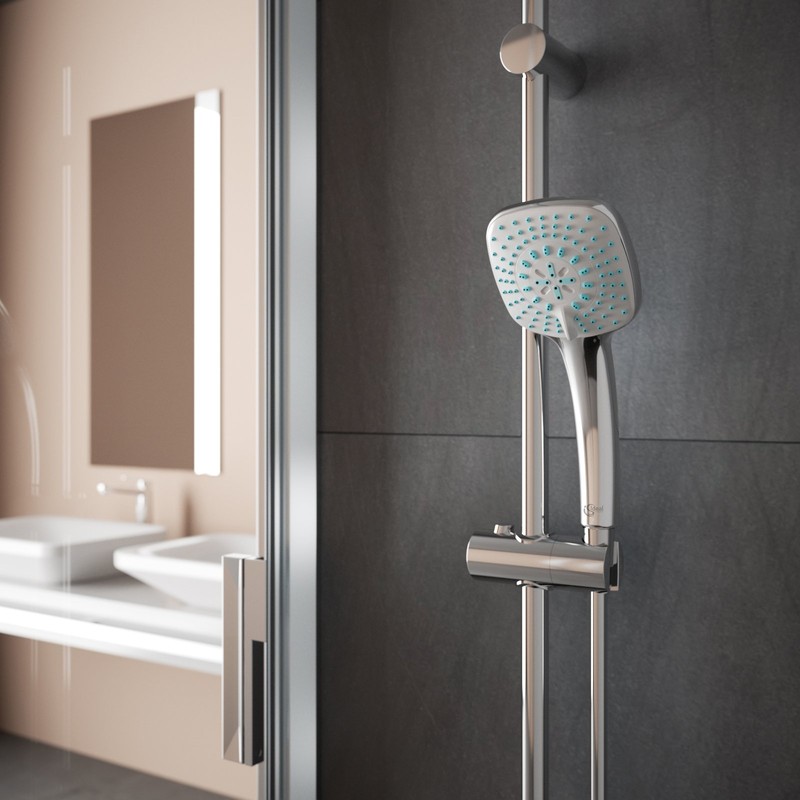 Ideal Standard M3 Idealrain Cube B0003AA Shower Head 3 Functions