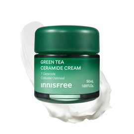INNISFREE Green Tea Ceramide Cream, Korean Moisturising Face Cream with Green Tea & Ceramide, For Hydration, Skin Barrier Care & Comfort, 50ml