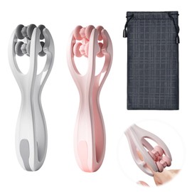 DmDoyy Finger Massagegerät Set, Hand- Und Fingermassagegerät,Muskel Entspannen Massagegerät, Für Muskel Entspannen, Arthritis, Stressabbau Wrists(Grau + Pink)