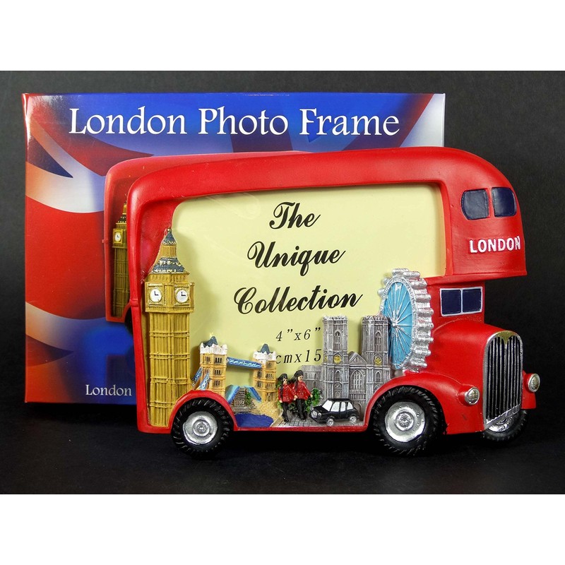 Photo Frames - London Big Red Bus and Skyline Hand
