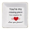 TIGERMILLION Christmas Valentine Gifts for Wife Girlfriend Ring Dish, Happy