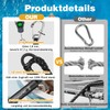 Bungee Boat Dock Line con clip in acciaio inox 316,