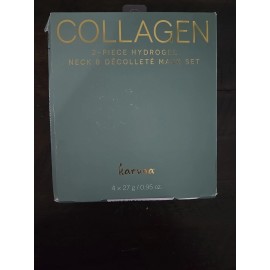 Karuna Collagen 2-Piece Hydrogel Neck & Décolleté Mask Set of 4 NEW