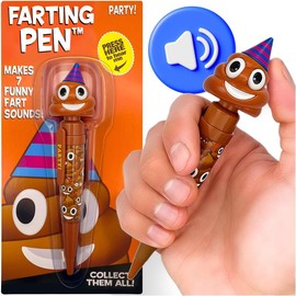Farting Poop Pen with 7 Funny Sounds - 4th of July Gifts for Kids, Teens & Adults - Hilarious Funny 4th of July Prank Toy - Patriotic Accessories for Summer Parties:_Party