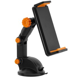 shangjin Car Holder, Smartphone Stand, 3-Axis, Telescopic Arm, 360 Degree Rotation, One-Handed Operation, Anti-Slip, Stable, Compatible with All Models 3.5-10.1 Inches, Suction Cup Type, Smartphone,