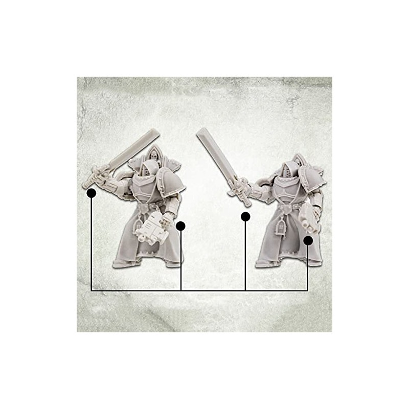 Kromlech Prime Legionaries CCW Arms: Chain Swords [left] (5) KRCB271