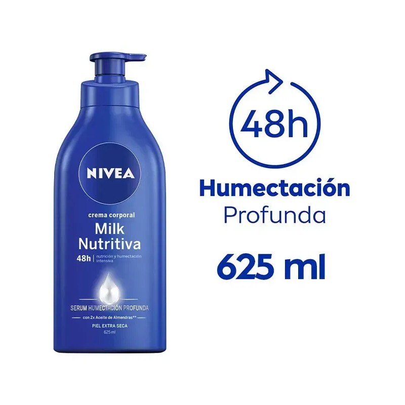 Crema Corporal Milk Nutritiva extra seca 625Ml Nivea