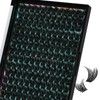 Lash Clusters Wet Look 168Pcs Eyelash Cluster Ultra-Thin Lash Band