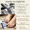 32 Pcs Semi-Cured Gel Toe Nail Strips, Salon-Thick Pedicure Wraps